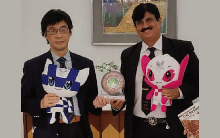Jitendra Joshi with Consul General of Japan