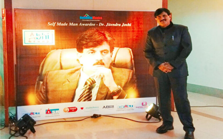 Jitendra Joshi felicitated with Self made man award